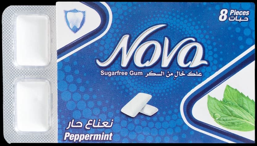 Nova Peppermint sugar-free gum