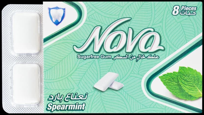 Nova Spearmint sugar-free gum