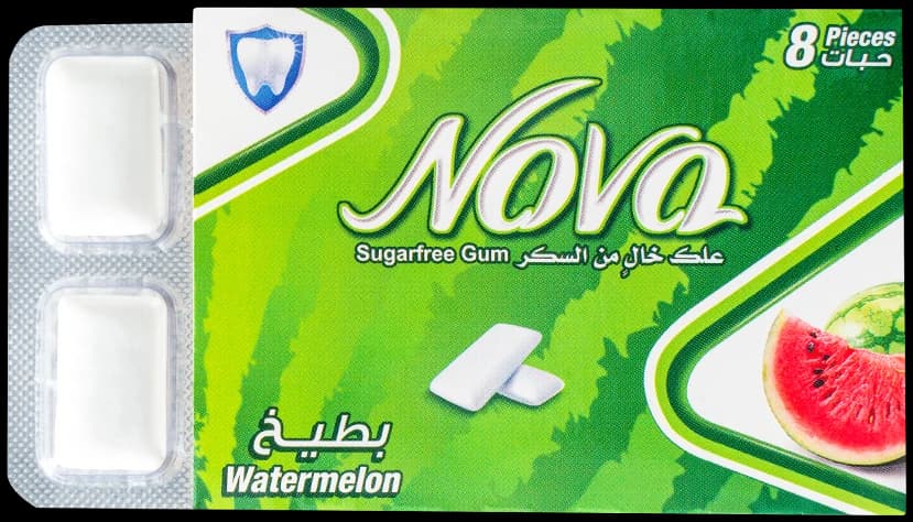 Nova Watermelon sugar-free gum