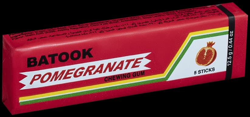 Batook Pomegranate chewing gum