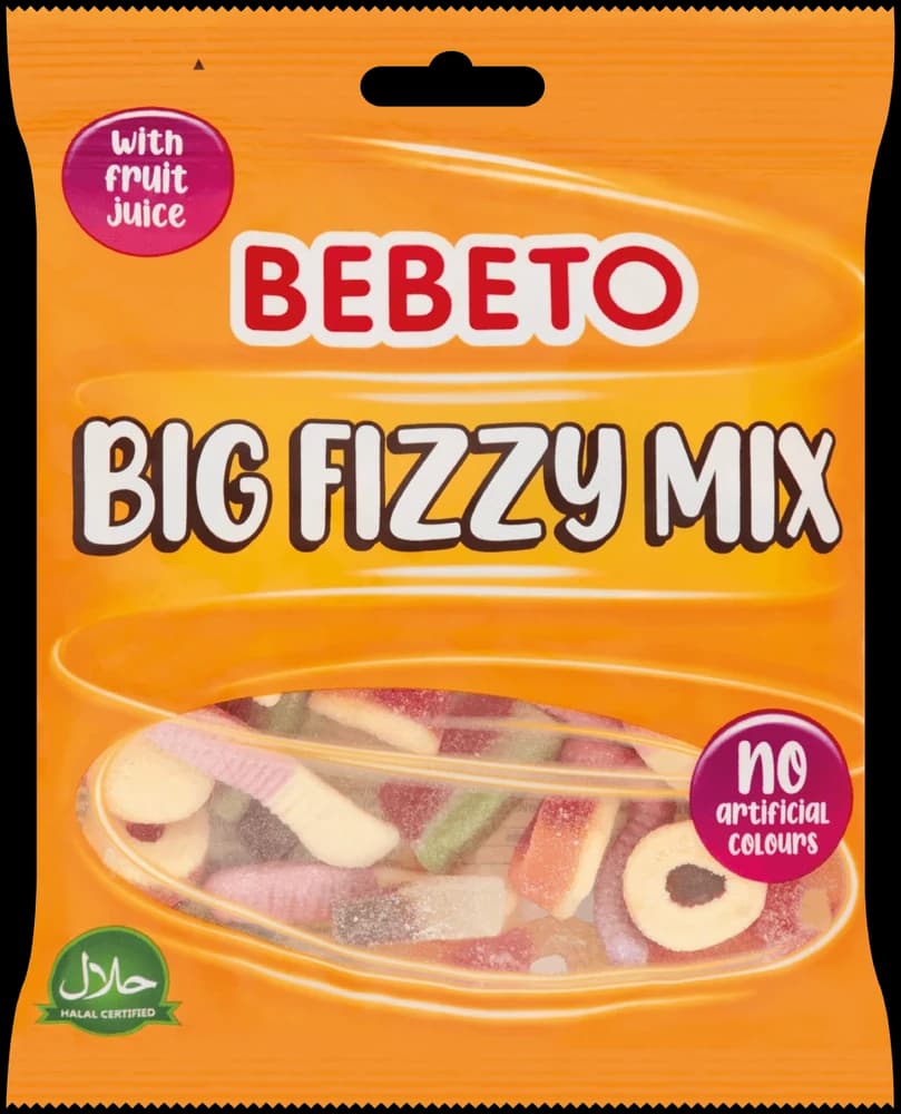 Bebeto Big Fizzy Mix 150g